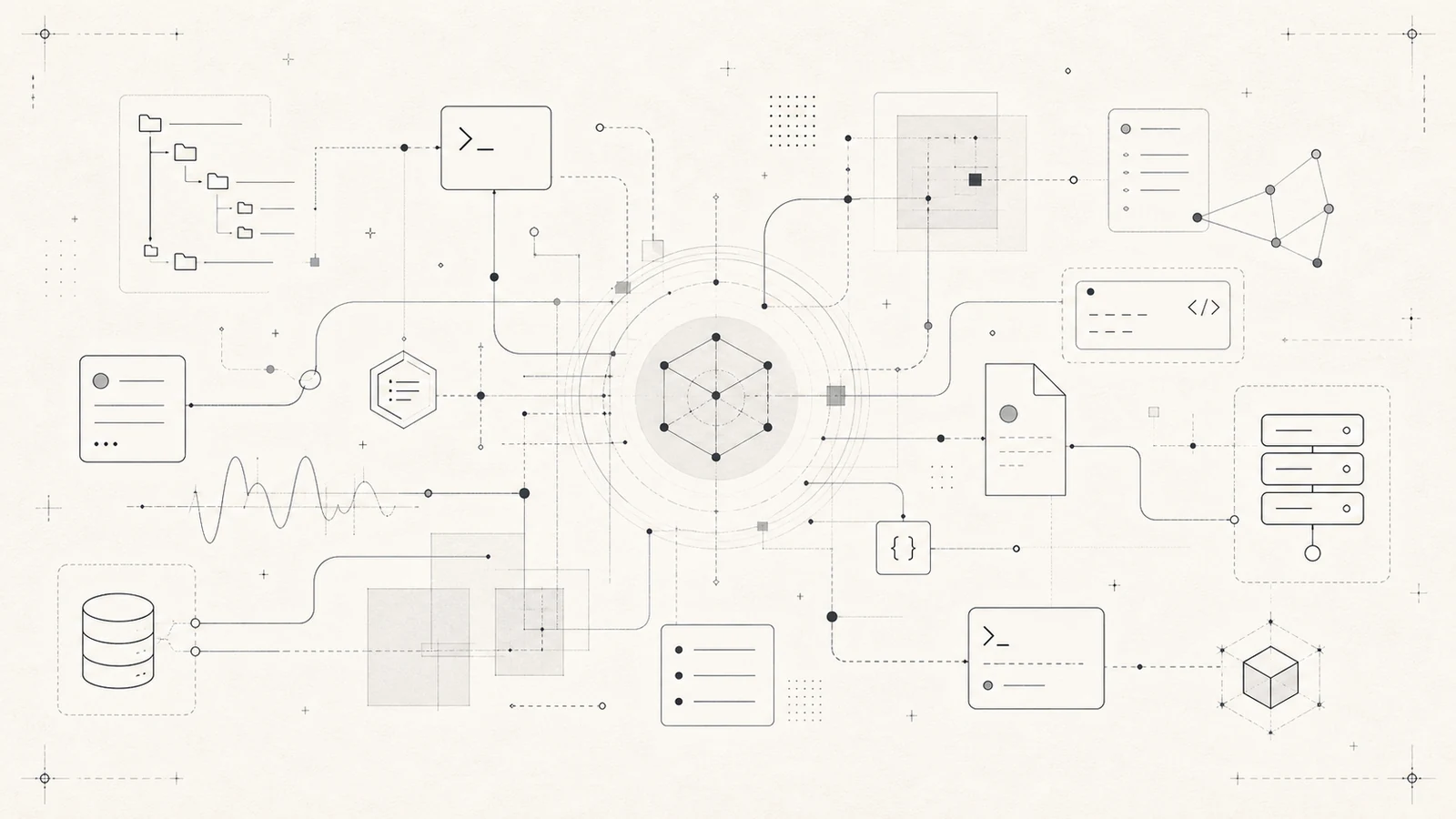 Abstract technical blueprint